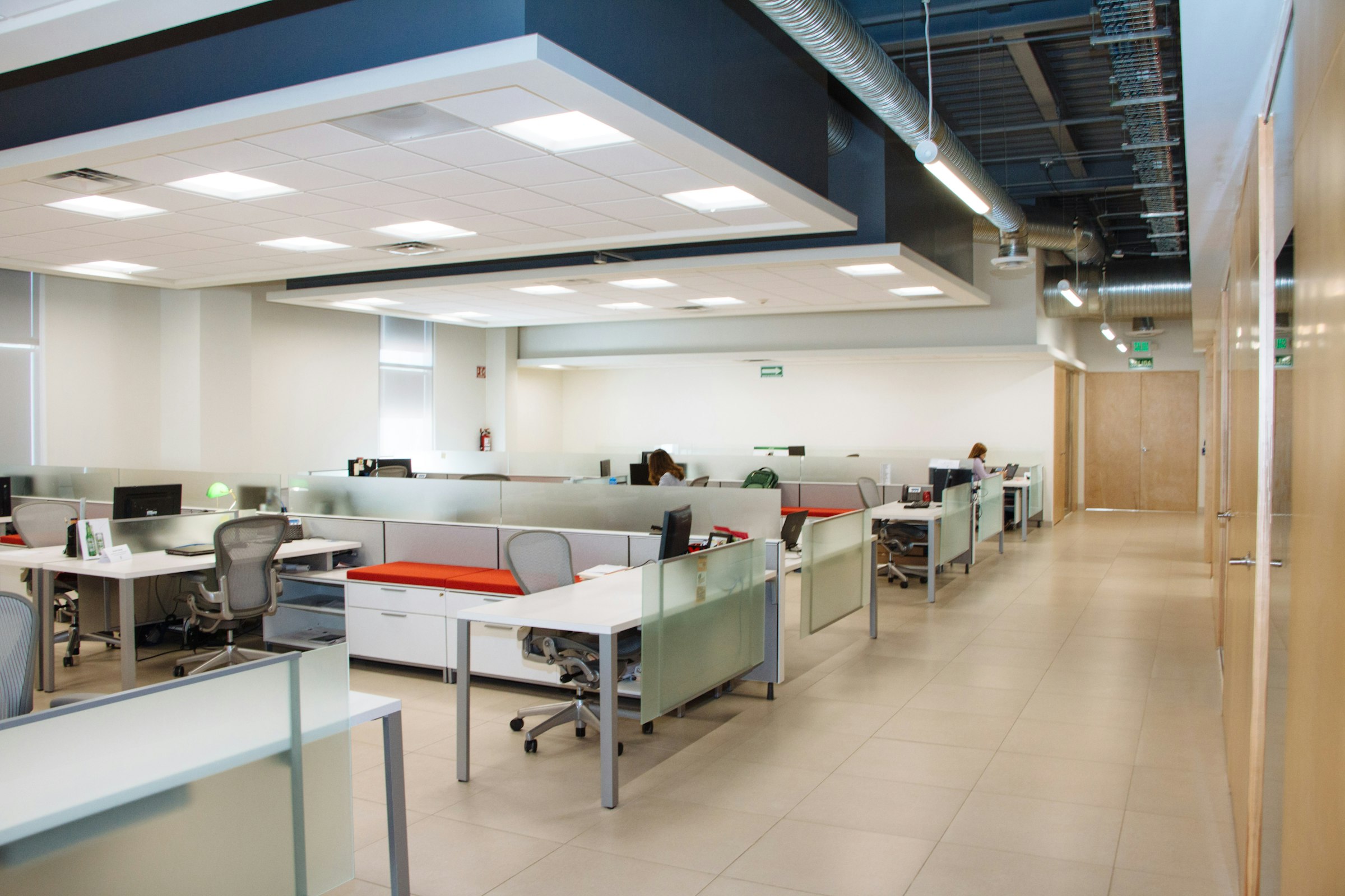 Clean open-plan office